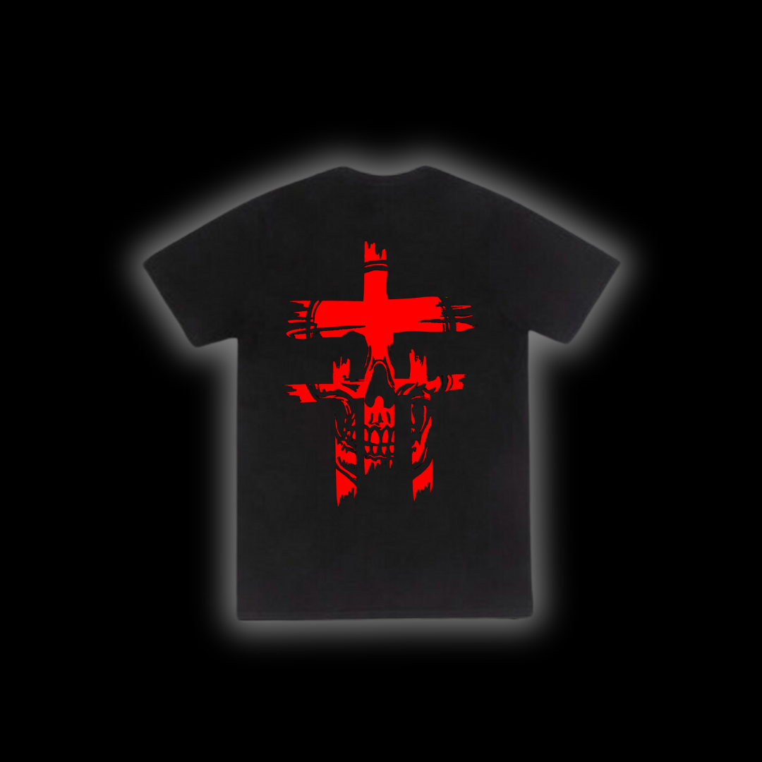TRIPLE CROSS T- SHIRT ( RED )