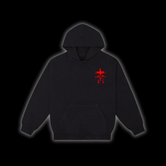 TRIPLE CROSS HOODIE’S ( RED )