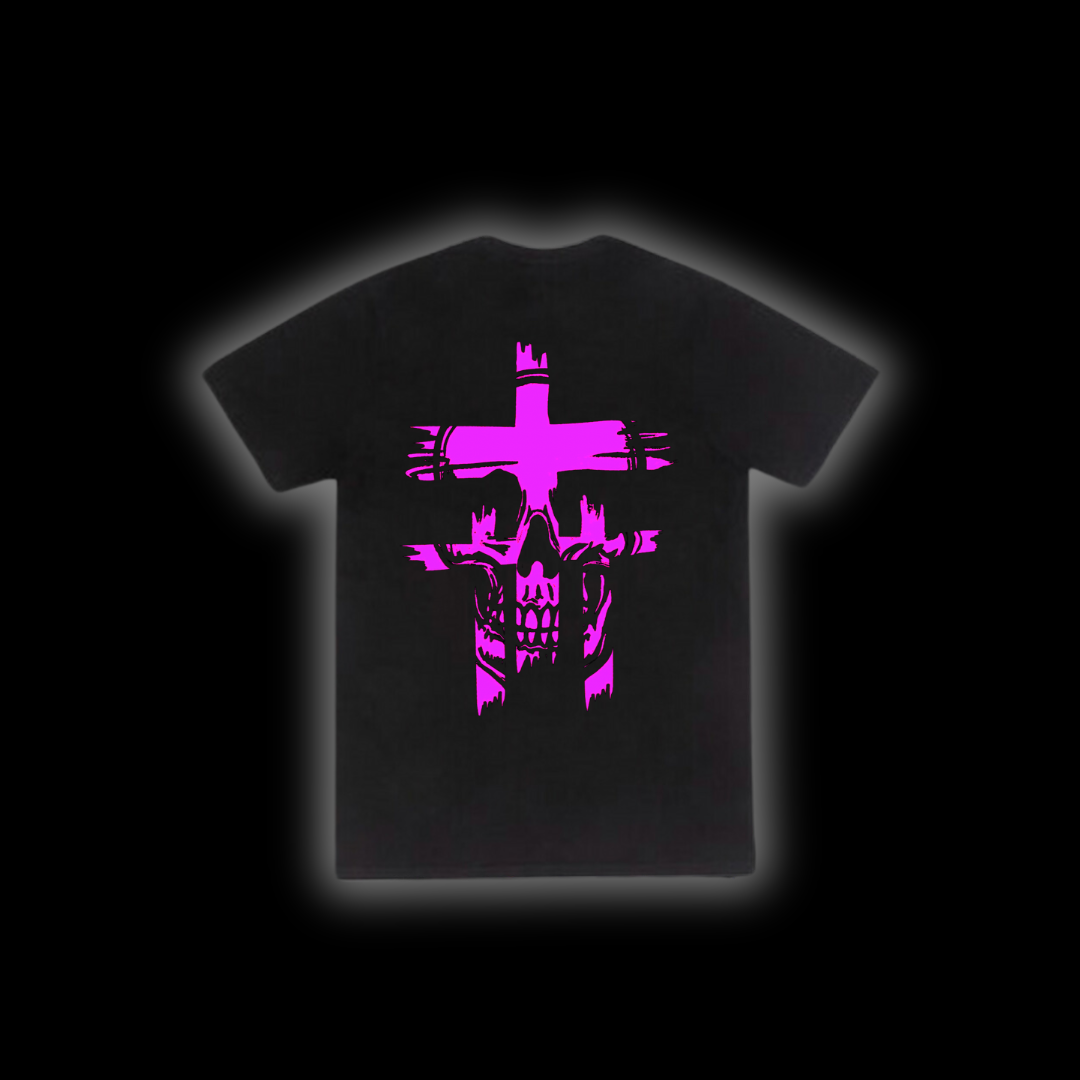 TRIPLE CROSS T-SHIRT ( PINK )