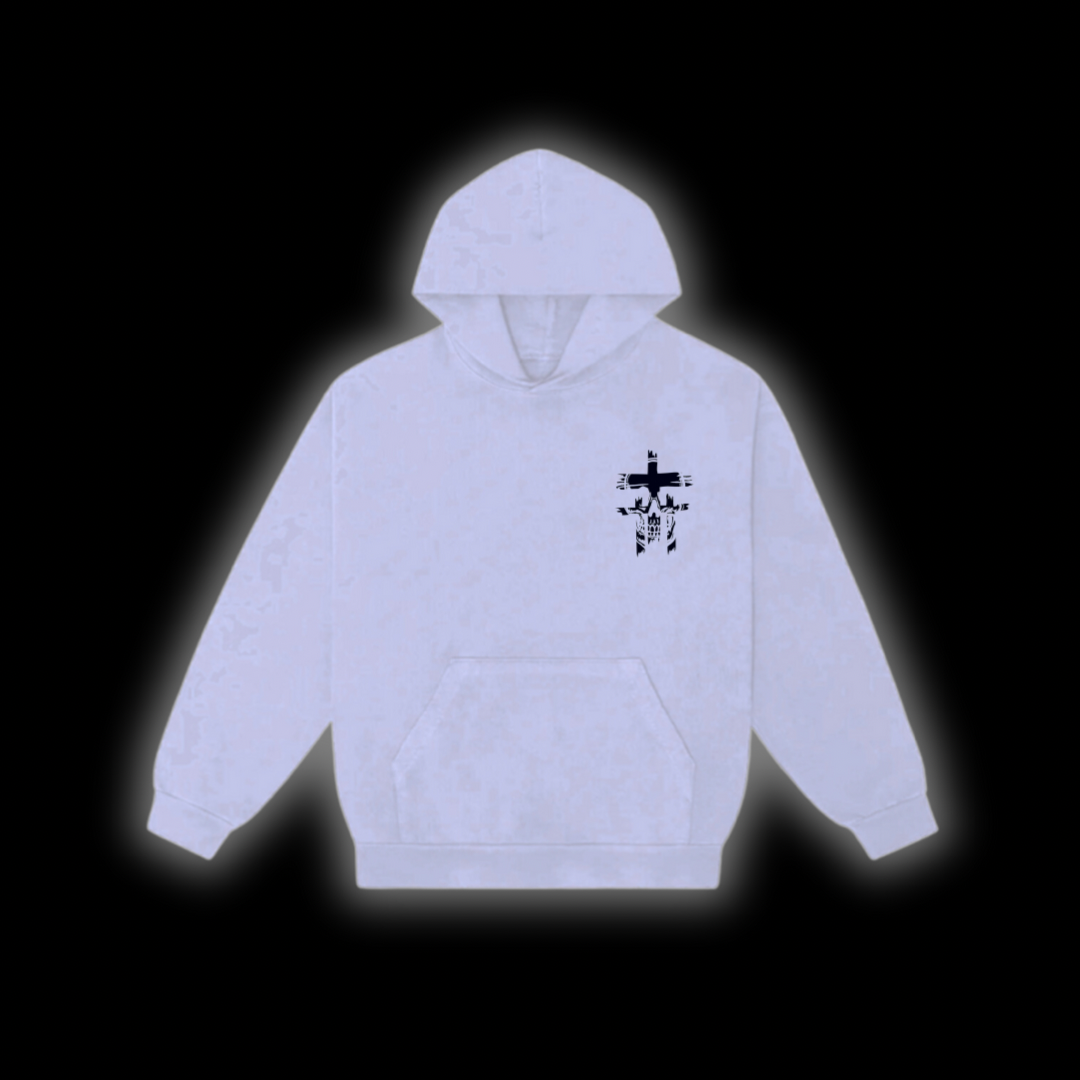TRIPLE CROSS HOODIE’S ( GREY )