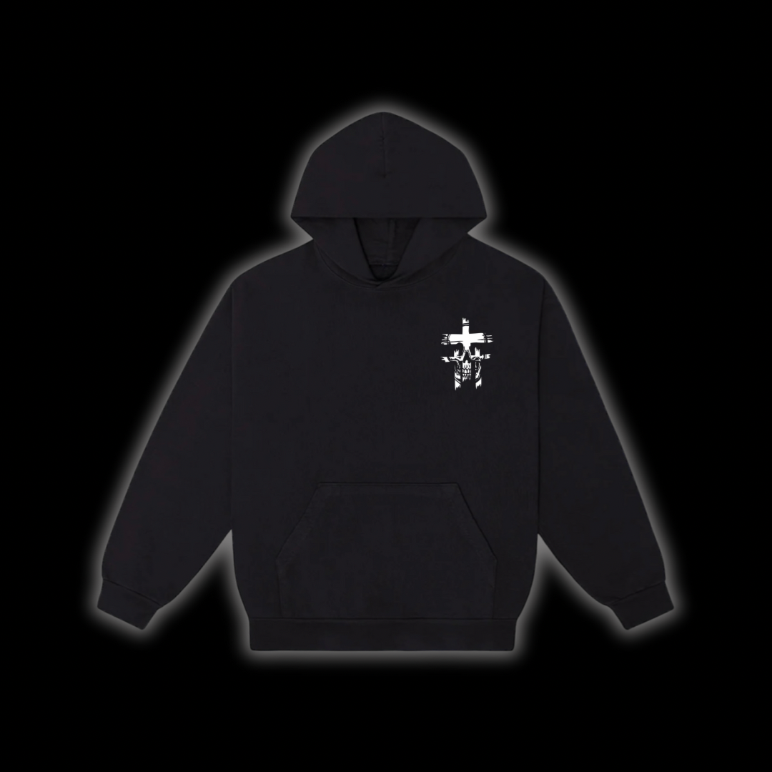 TRIPLE CROSS HOODIE’S ( WHITE )